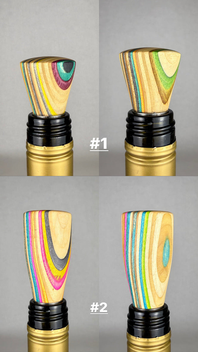Recycled Skateboard Bottle Stoppers