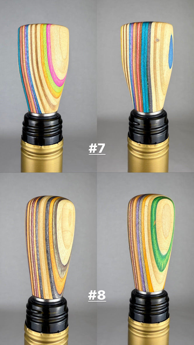 Recycled Skateboard Bottle Stoppers