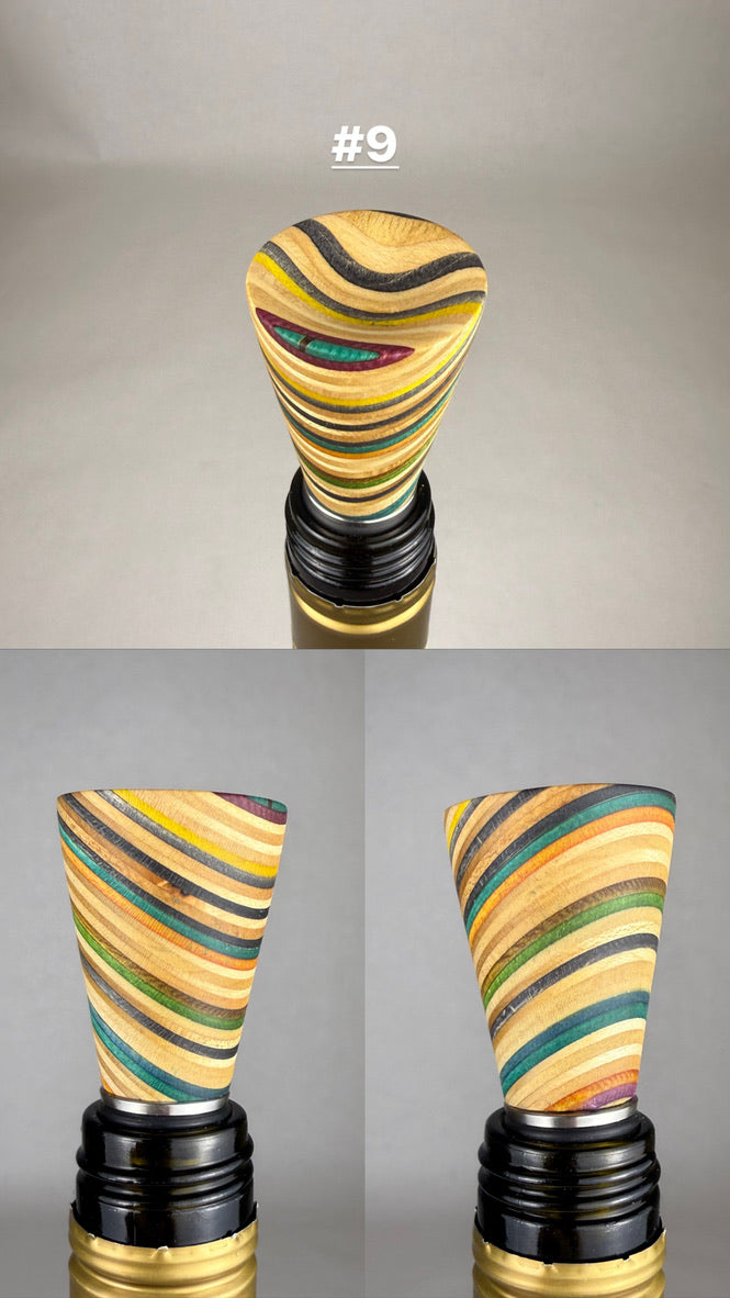 Recycled Skateboard Bottle Stoppers