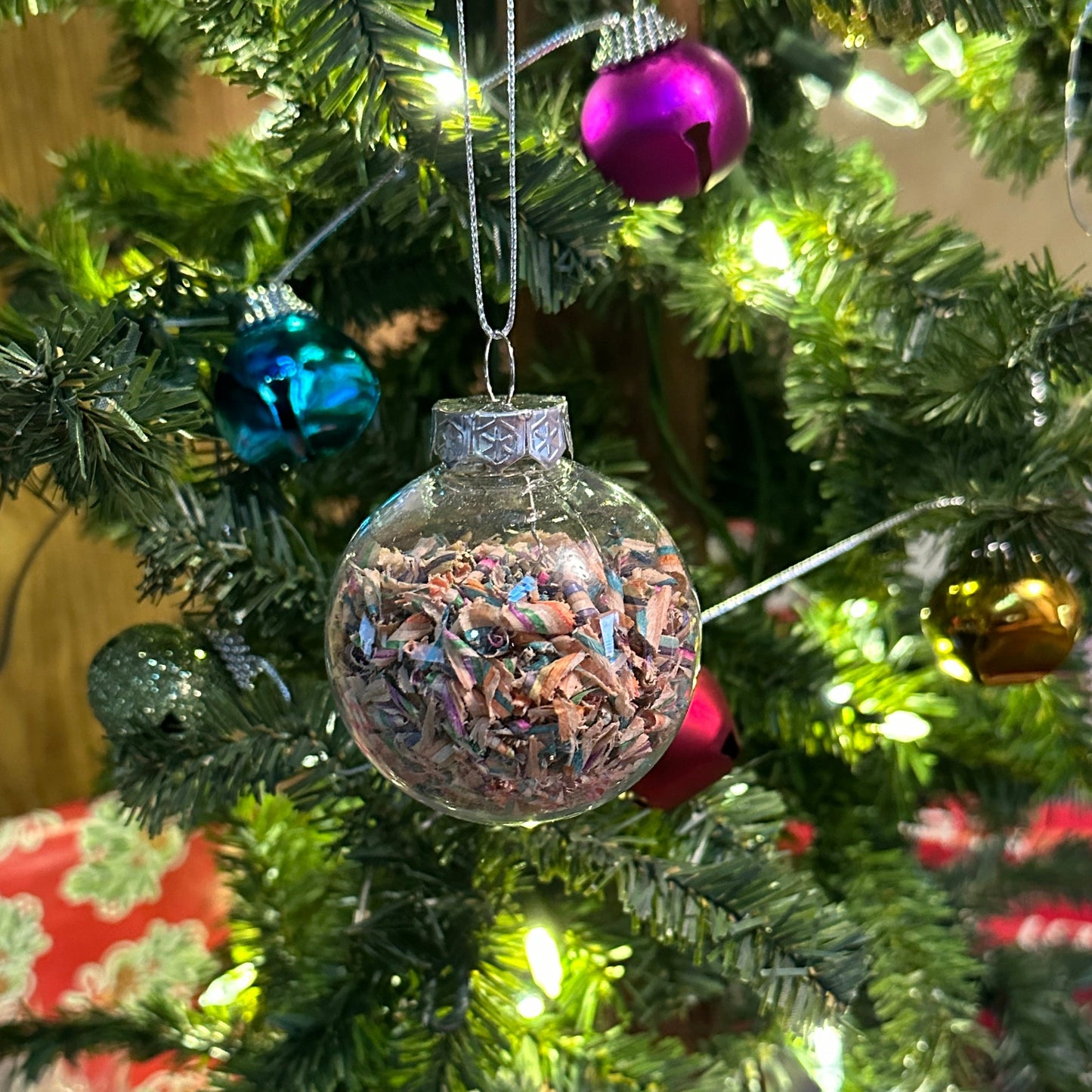 Recycled Skateboard Christmas Ornament