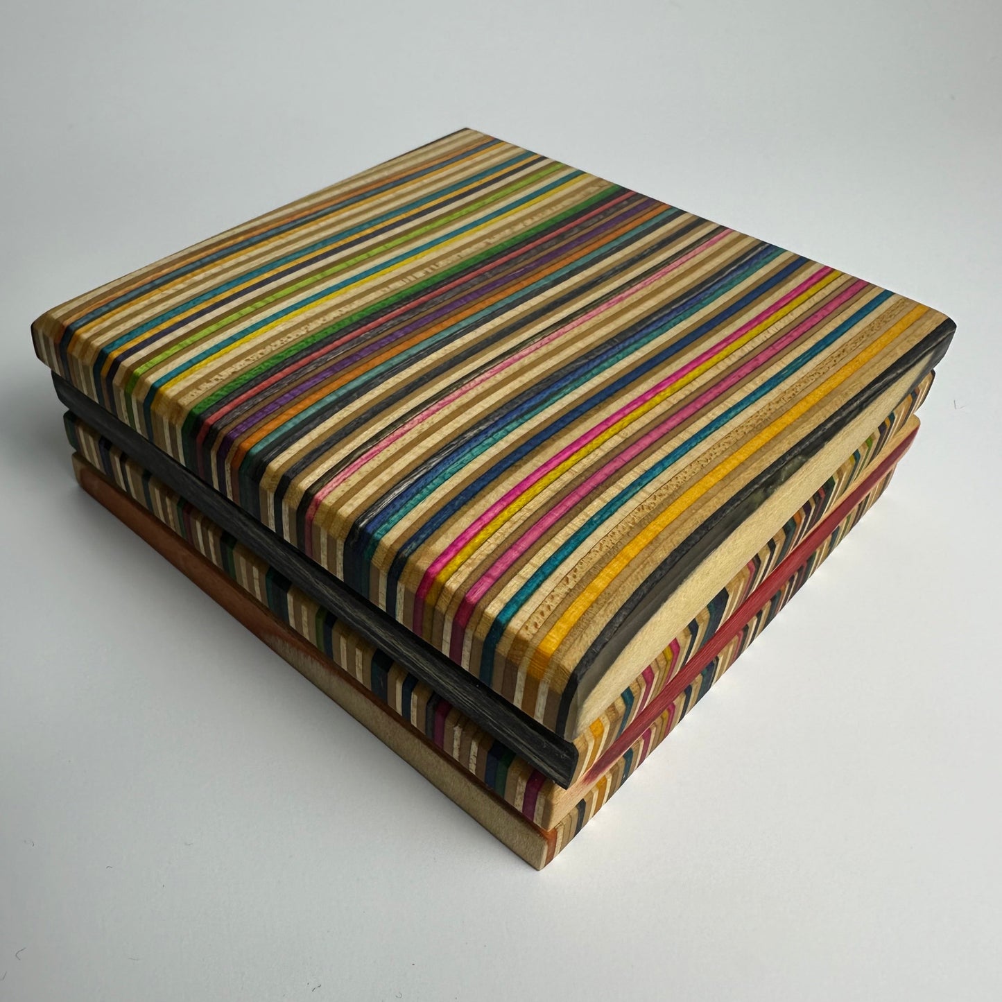 Recycled Skateboard Coasters