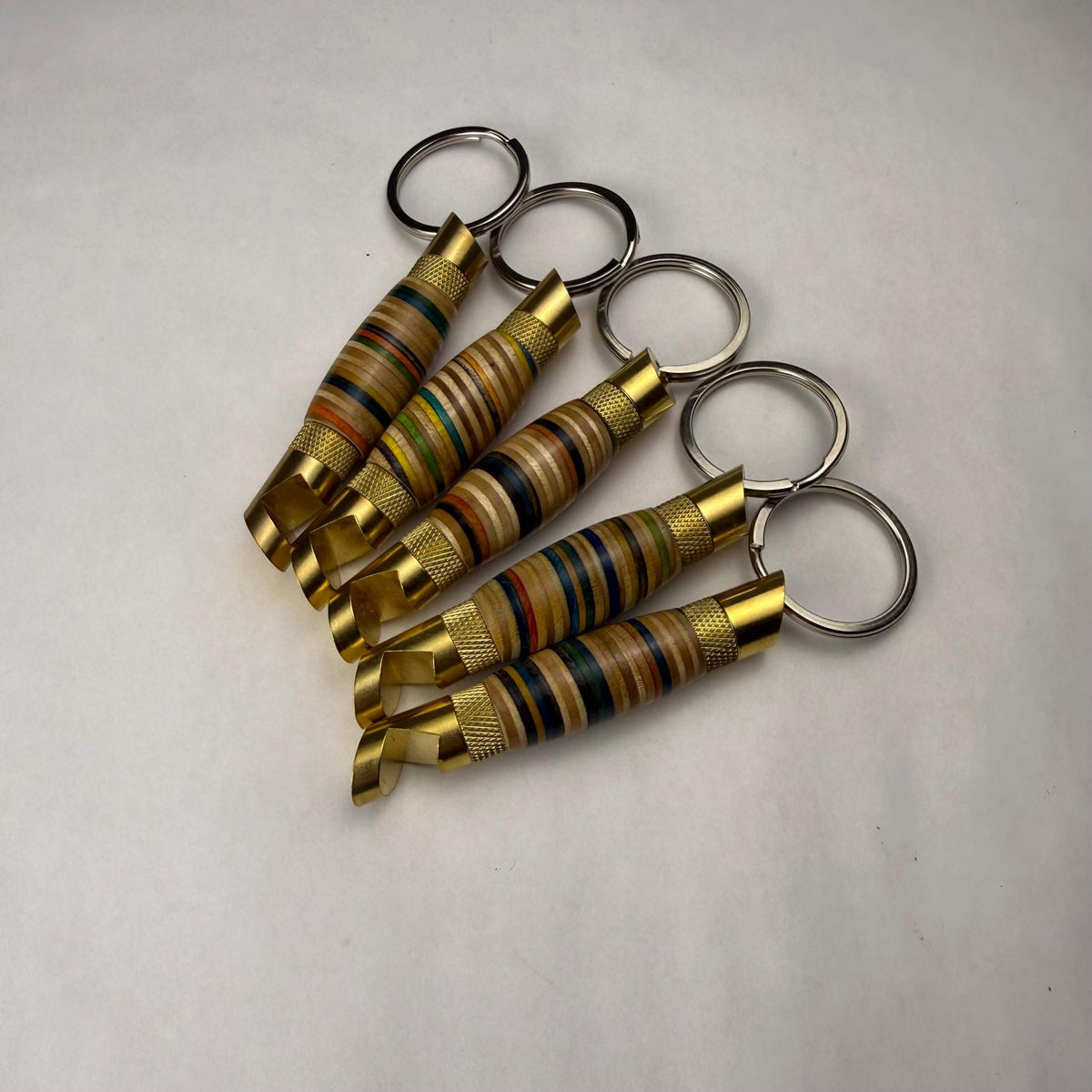 Recycled Skateboard Bottle Opener Keychain